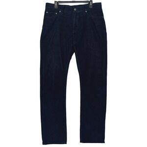 Banana Republic 5 Pocket CORDUROY Pants Mens 33x34 100% Pima Cotton Dark Navy